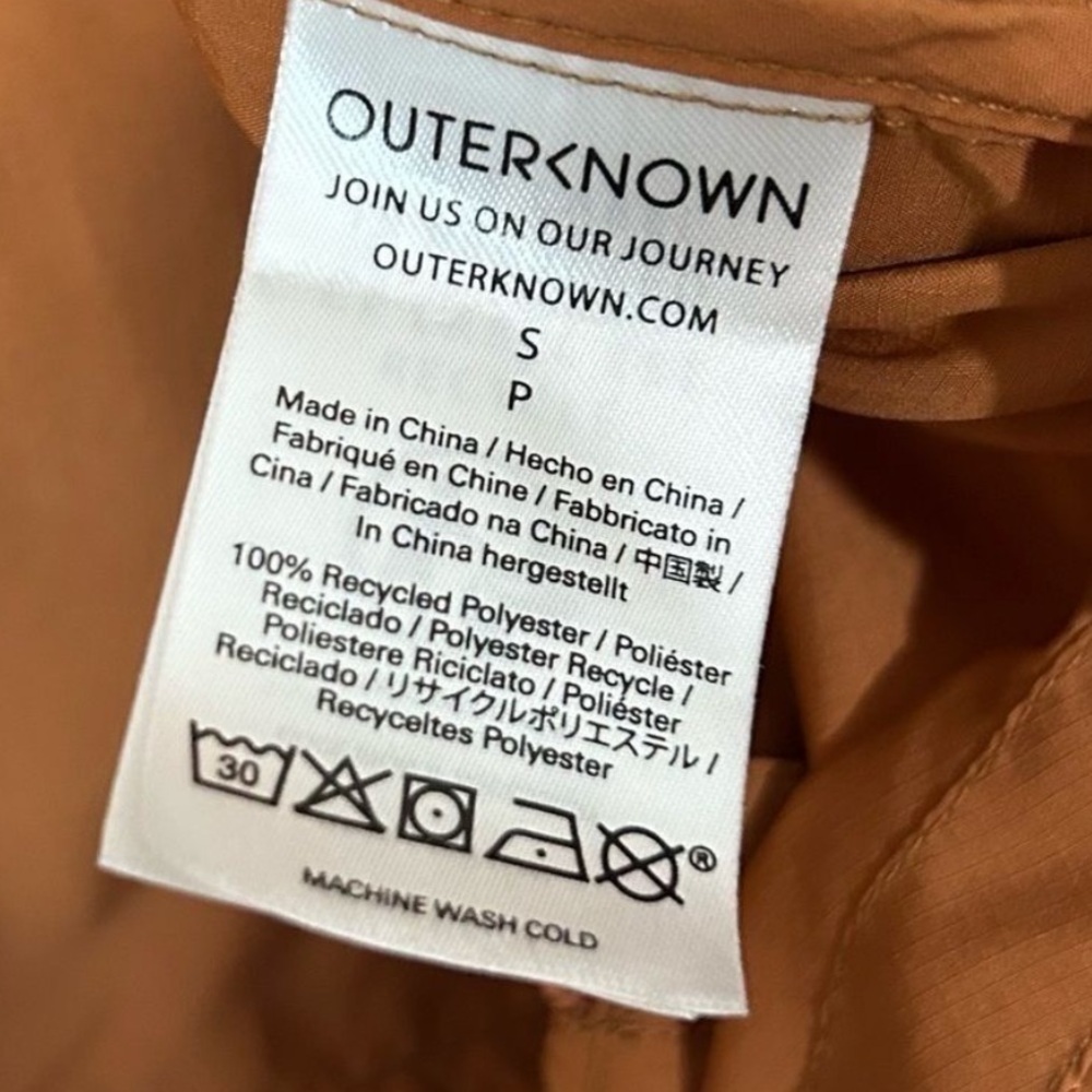 Outerknown Adios Packable Jacket Adobe Orange Siz… - image 8